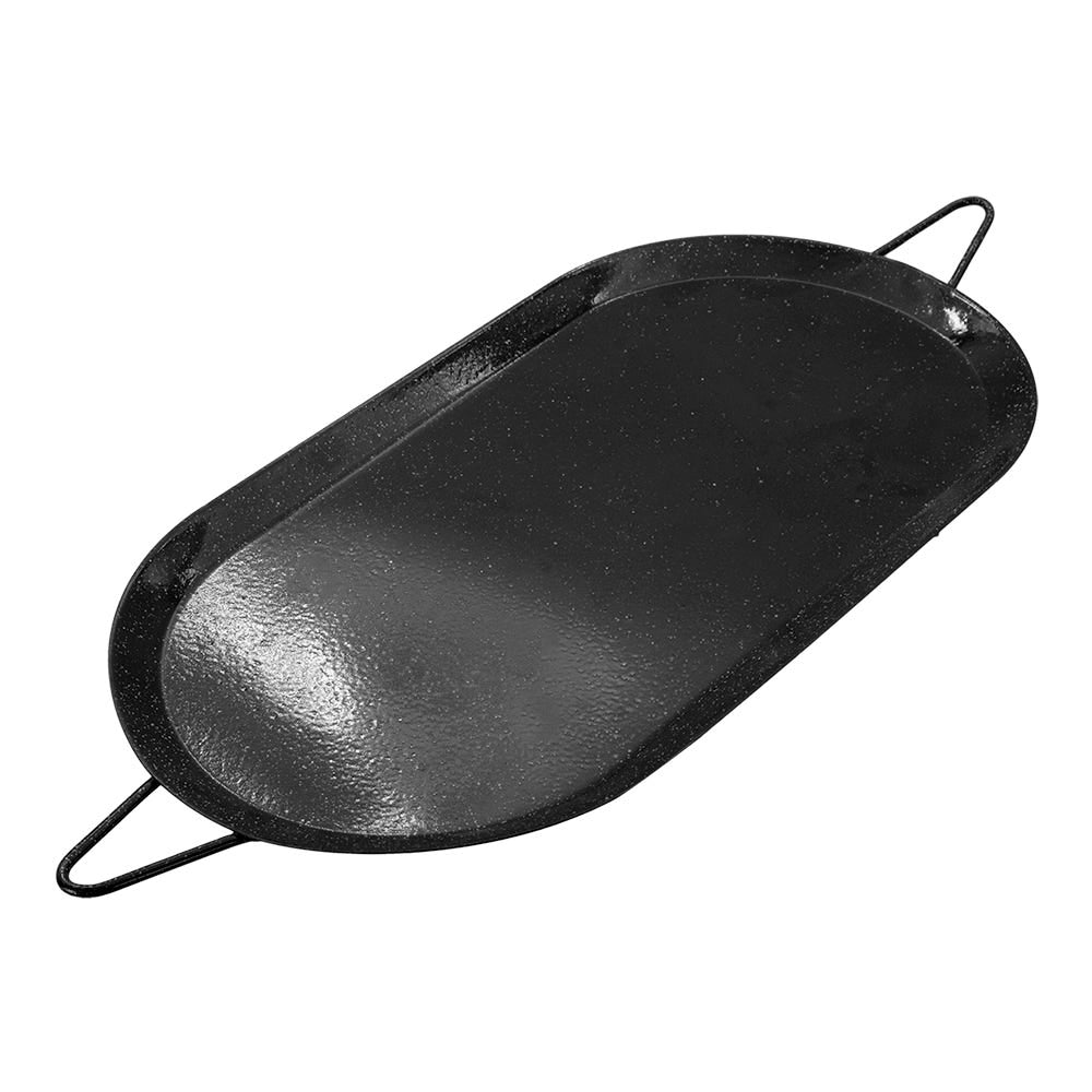 Comal de acero porcelanizado ovalado con asas 43 x 22 cm CSO43 Alfamex – vista 4