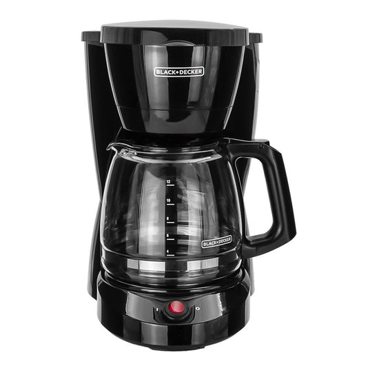 Cafetera 12 tazas con jarra de vidrio negra CM0941B Black and Decker
