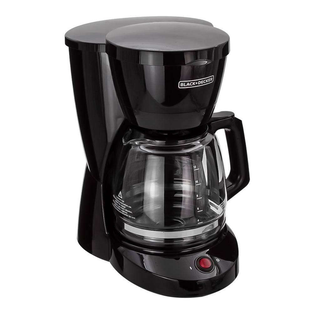 Cafetera 12 tazas con jarra de vidrio negra CM0941B Black and Decker
