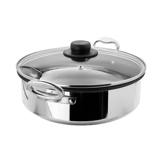 Arrocera de aluminio 4 L 26 cm con teflón y tapa de vidrio Andy Odisea – vista 2