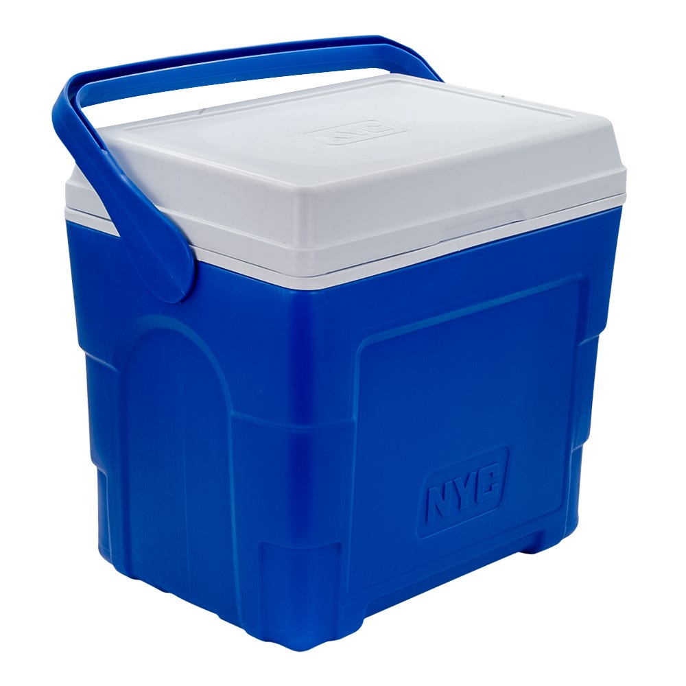 Hielera de plástico 19.3 L rojo y azul Cancún 0120 NYC