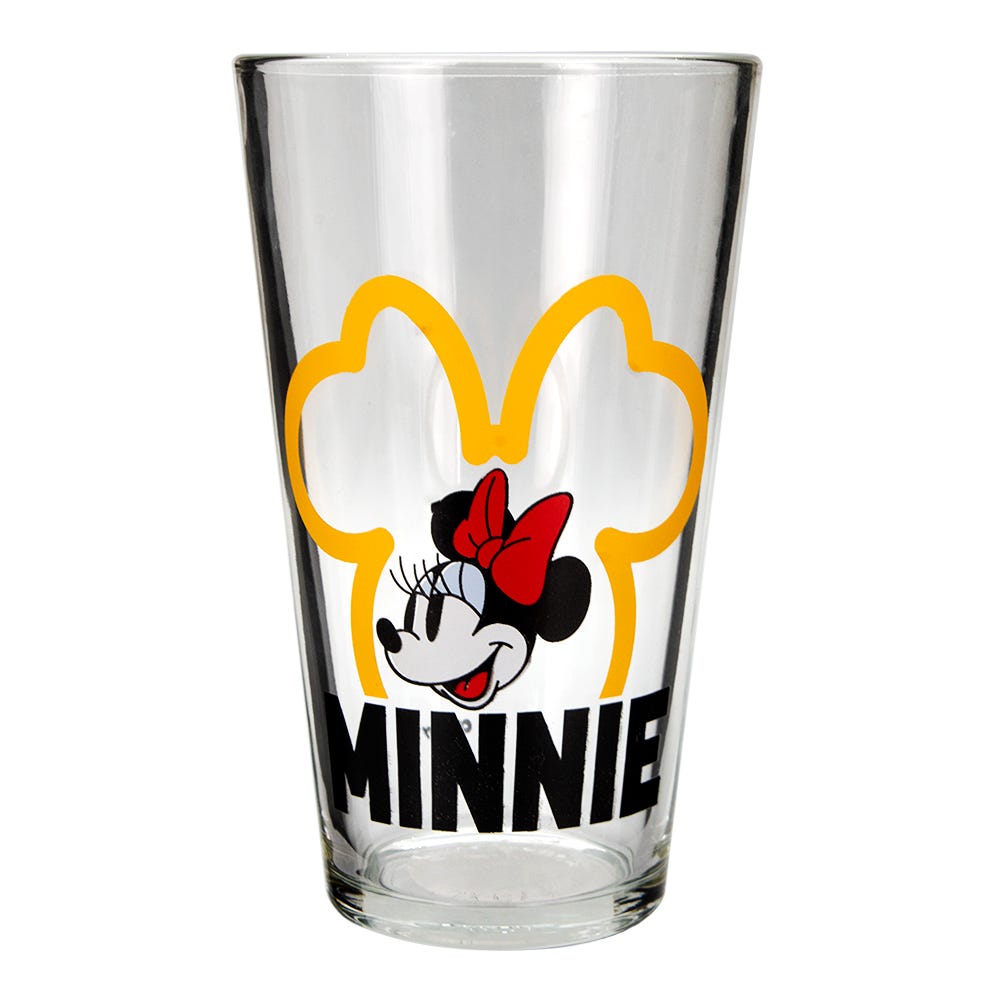 Vaso de vidrio 450 ml Mickey Mouse varios modelos H1-VR129 Gairet