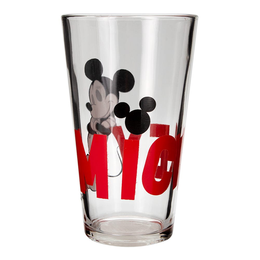 Vaso de vidrio 450 ml Mickey Mouse varios modelos H1-VR129 Gairet