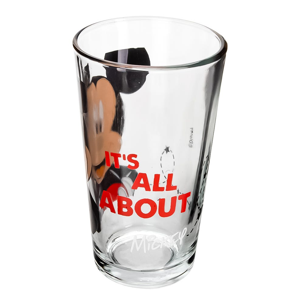 Vaso de vidrio 480 ml Mickey Mouse varios modelos H1-VR127 Gairet