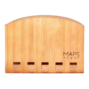 Servilletero de madera Reforma color entintado MHO-0052 Maps Hogar