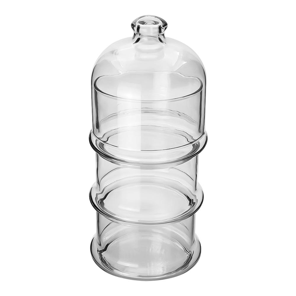 Domo pastelero de vidrio 3 niveles Villa Patisserie CG-1109604 Pasabahce