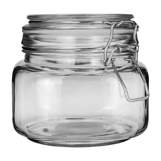 Frasco brocal de vidrio con broche 530 ml CFRB50BROC3 Cristaglass