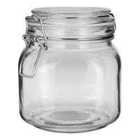 Frasco brocal de vidrio con broche 820 ml CFRB75BROC3 Cristaglass
