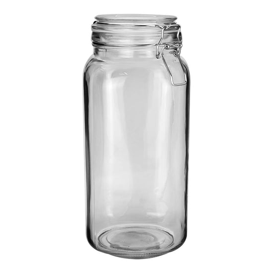 Frasco brocal de vidrio con broche 2.2 litros CFRB22BROC3 Cristaglass