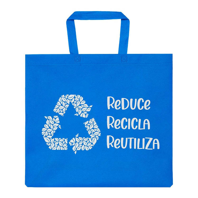 Bolsa ecológica non woven azul GM-16 Almacenes Ánfora