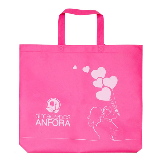 Bolsa ecológica non woven rosa GM-35 Almacenes Ánfora