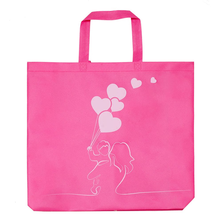 Bolsa ecológica non woven rosa GM-35 Almacenes Ánfora