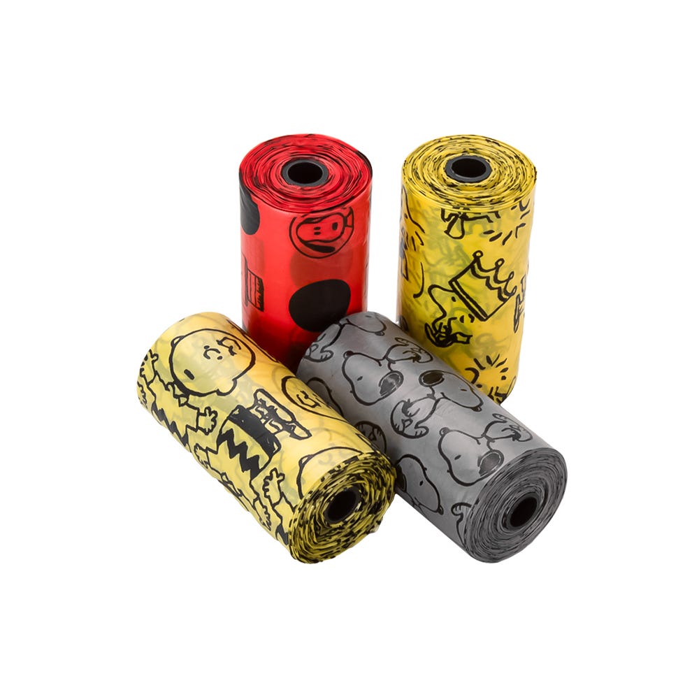 Bolsitas para desechos de perros 4 rollos Peanuts WBP-002-4 Smile Pets