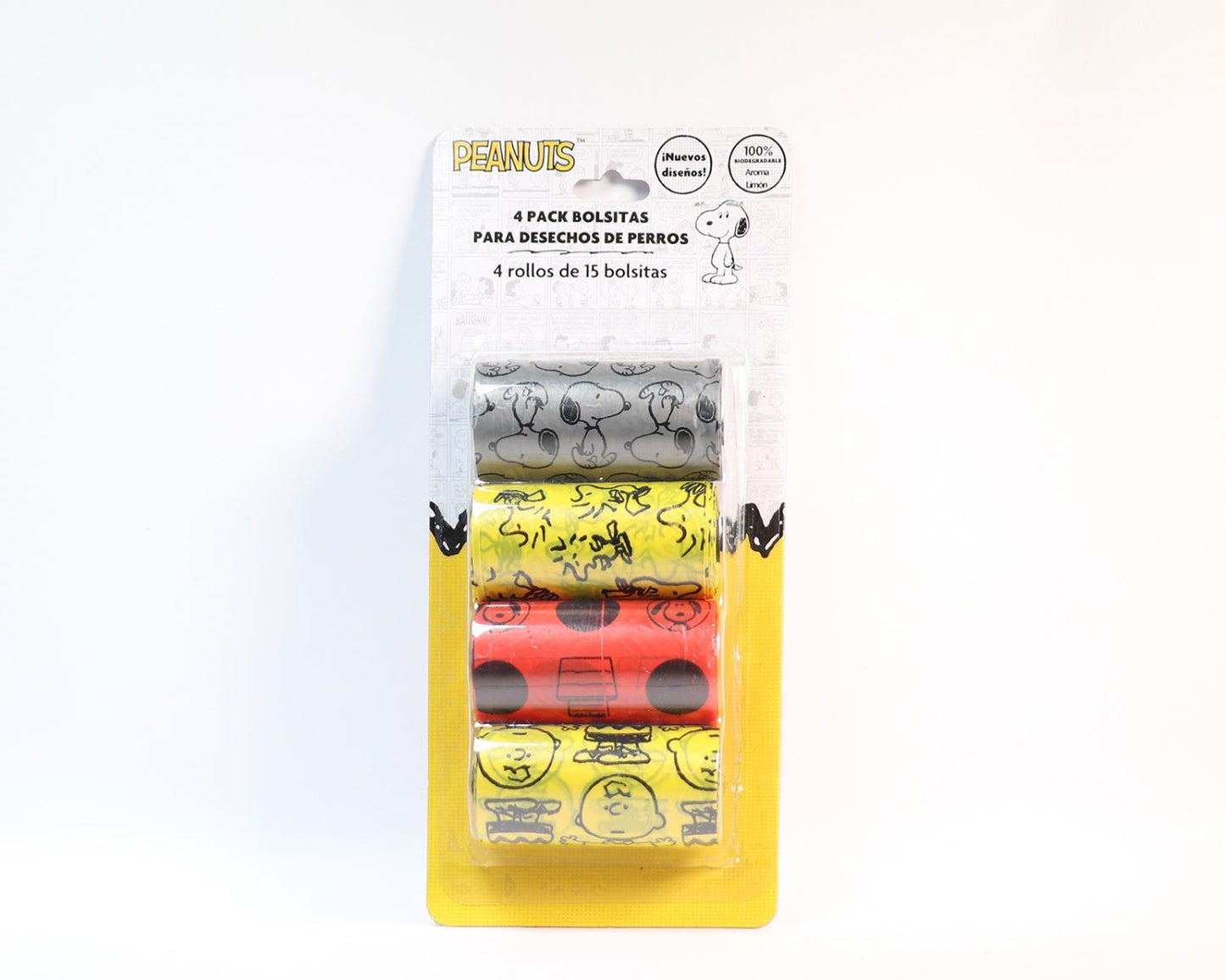 Bolsitas para desechos de perros 4 rollos Peanuts WBP-002-4 Smile Pets