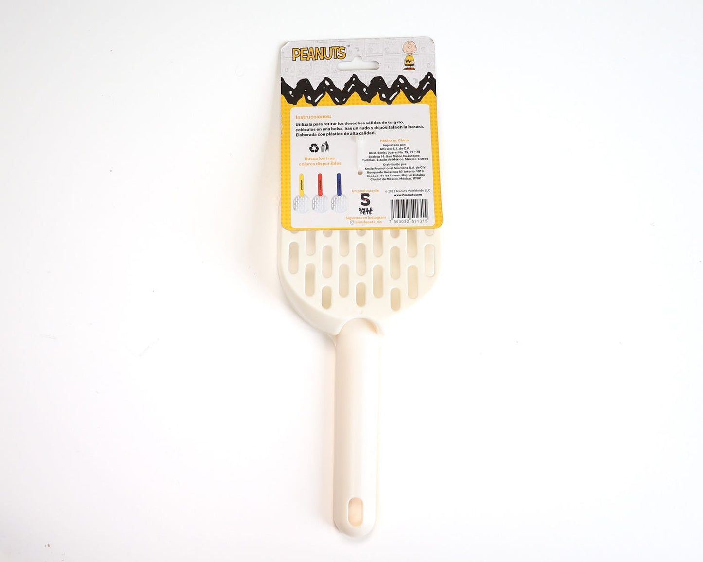 Pala para arena de gato de plástico 26 cm Peanuts PG-001 Smile Pets