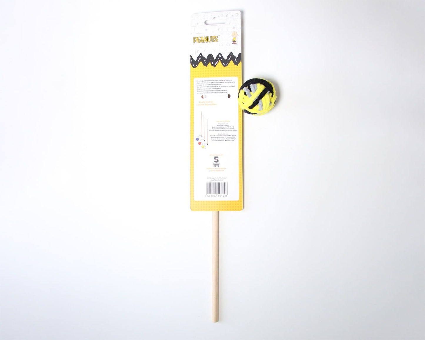 Juguete caja para gato madera y estambre Peanuts JG-001 Smile Pets