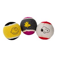 Juego de pelotas para perro 6.5 cm con chillido 3 piezas Peanuts PT-002 Smile Pets