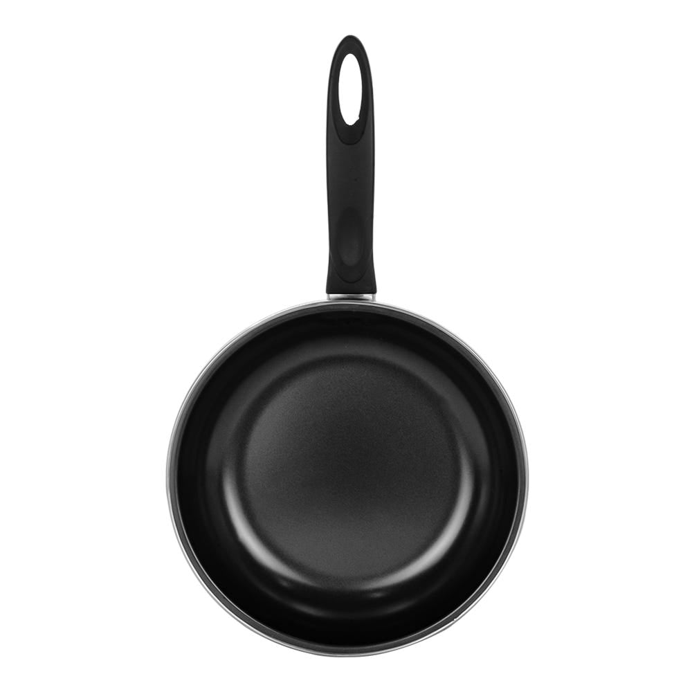 Juego de 3 sartenes acero al carbono con utensilio 18-20-23 negro COLORSTEEL4N ColorHome