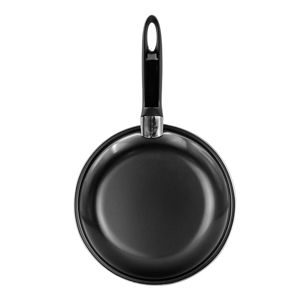 Juego de 3 sartenes acero al carbono con utensilio 18-20-23 negro COLORSTEEL4N ColorHome