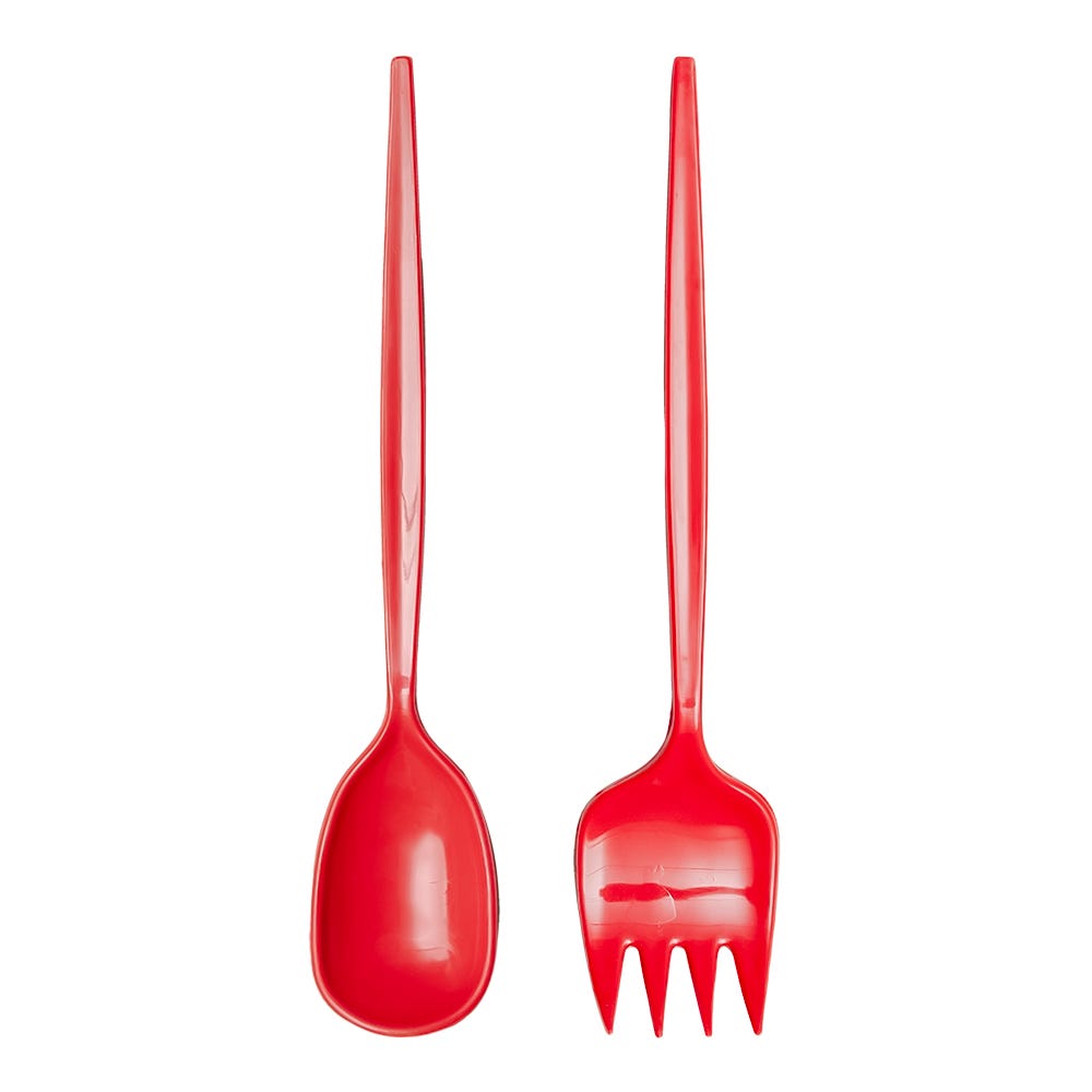 Juego de utensilios de cocina de plástico rojo R4520
