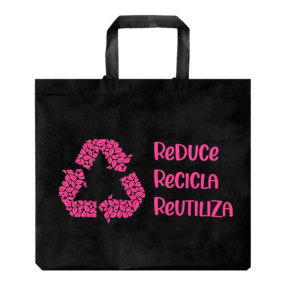 Bolsa ecológica 50 x 42 x 15.5 cm negra Bolsa REU50N Ecoattro