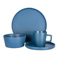 Vajilla redonda de cerámica 16 piezas azul Praga Chefmaker