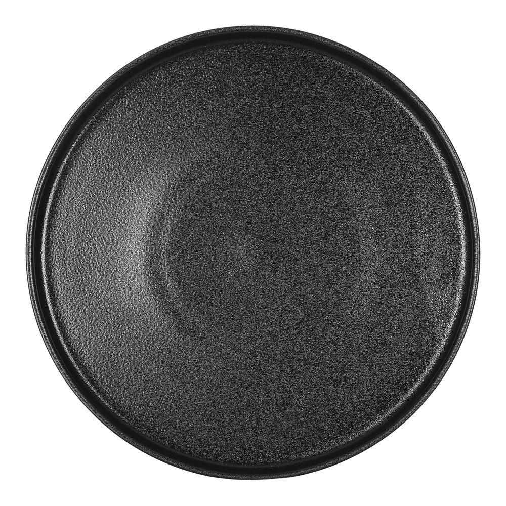 Vajilla de cerámica 16 piezas negro Osaka Chefmaker