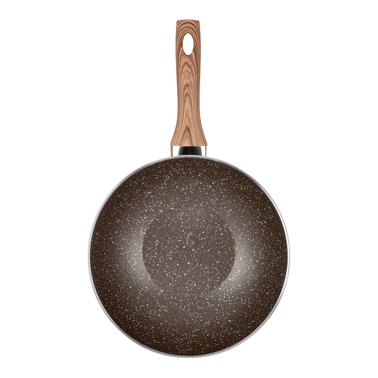 Sartén wok de aluminio 28.5 cm Carrara beige 5396001 Flamel