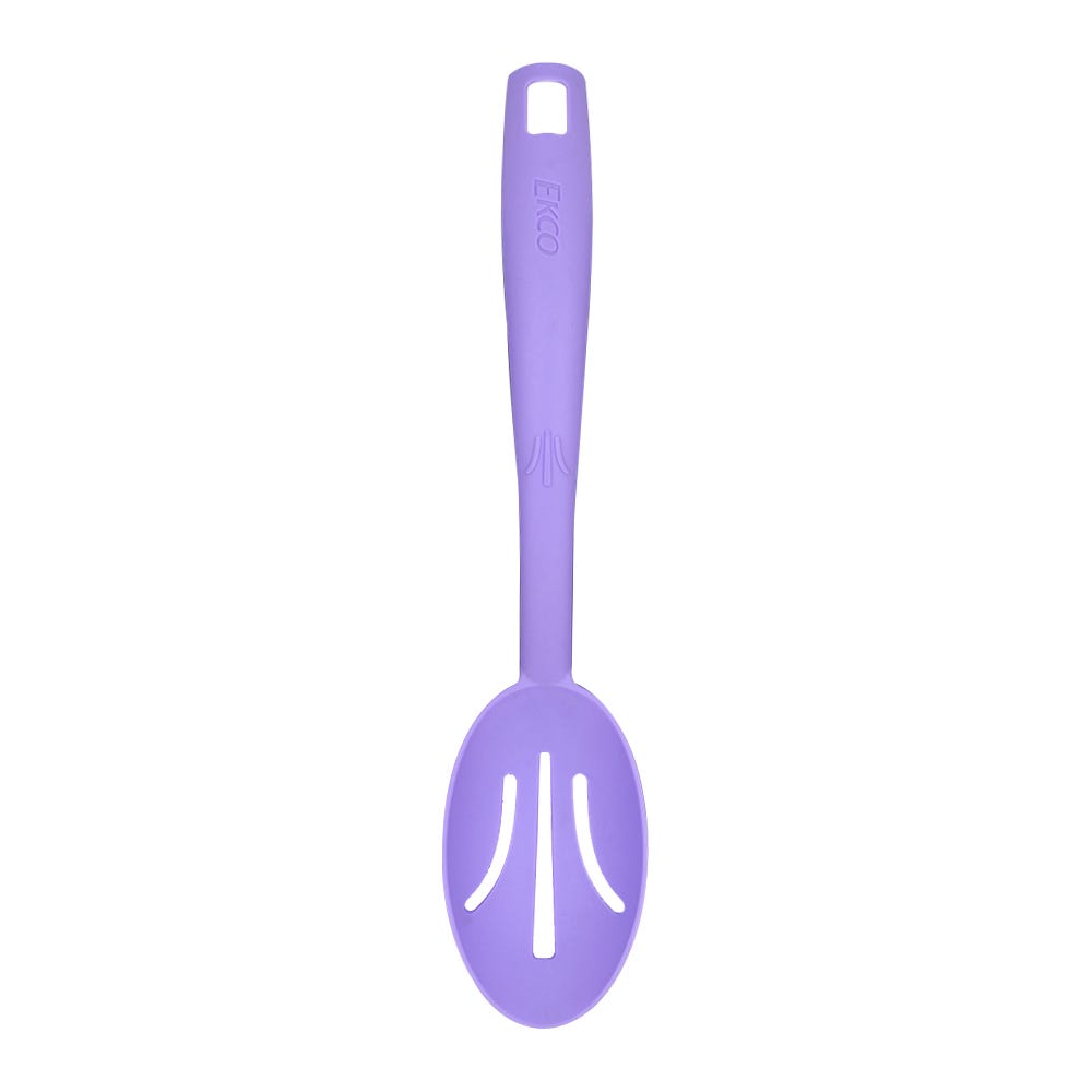 Cuchara ranurada lila curvo 31 cm Ekco