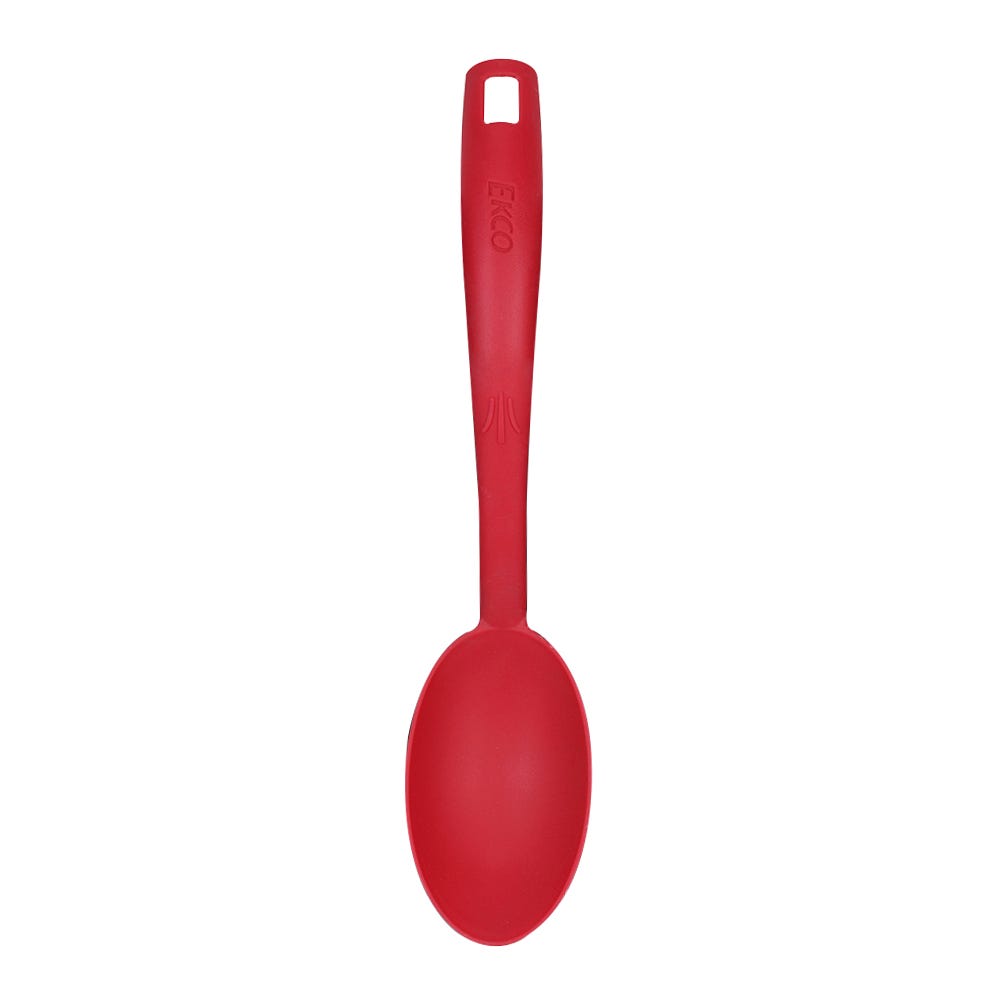Cuchara lisa roja curvo 31 cm Ekco