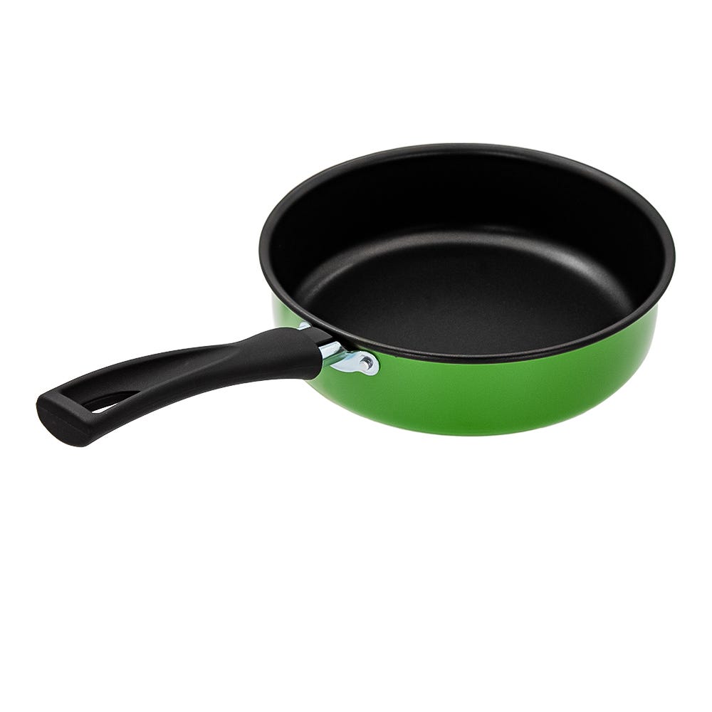 Sartén profundo aluminio 19.5 cm verde 66666 Deleite