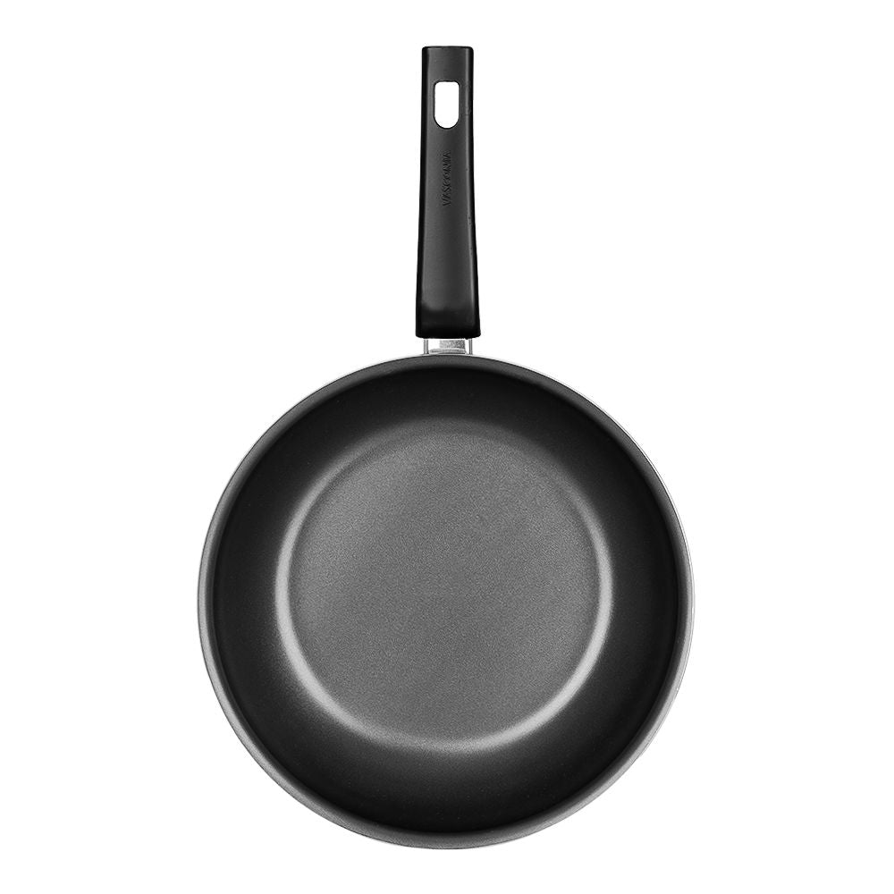 Sartén wok de aluminio 28 cm Esencial negro 70000307 Vasconia