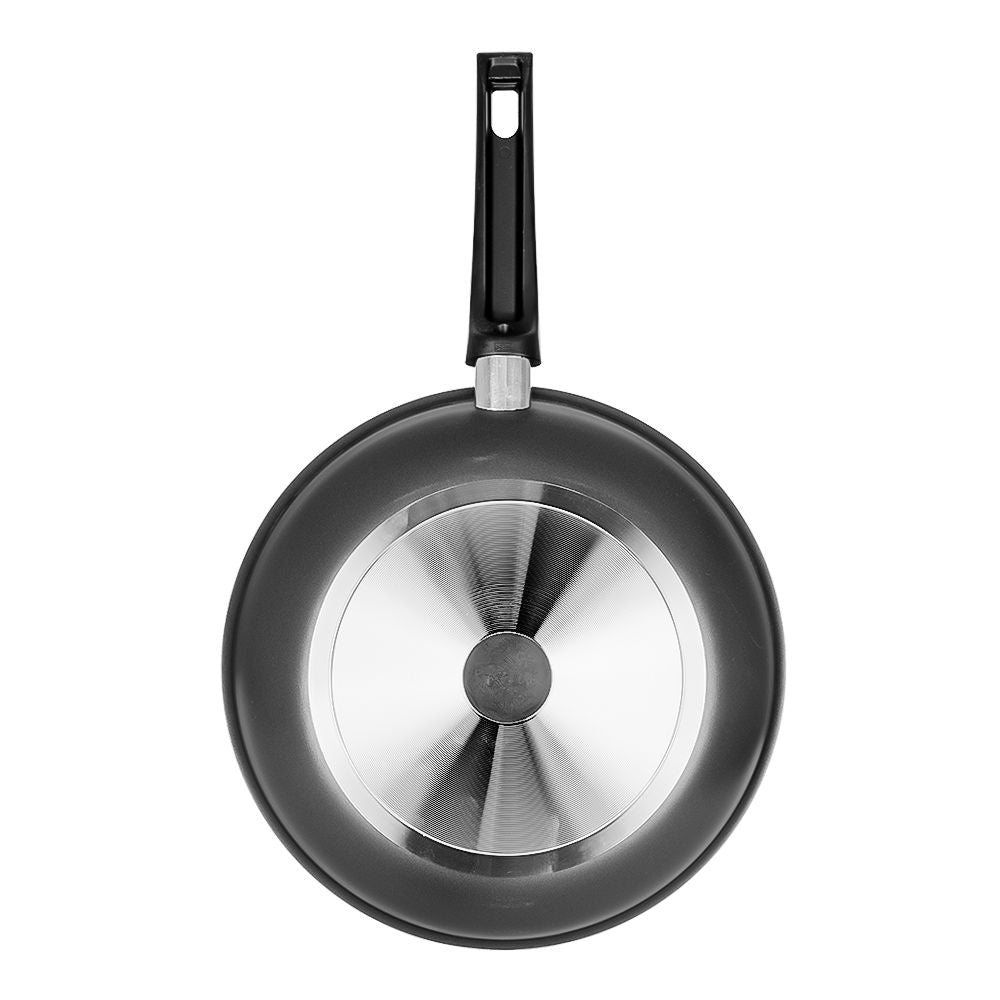 Sartén wok de aluminio 28 cm Esencial negro 70000307 Vasconia