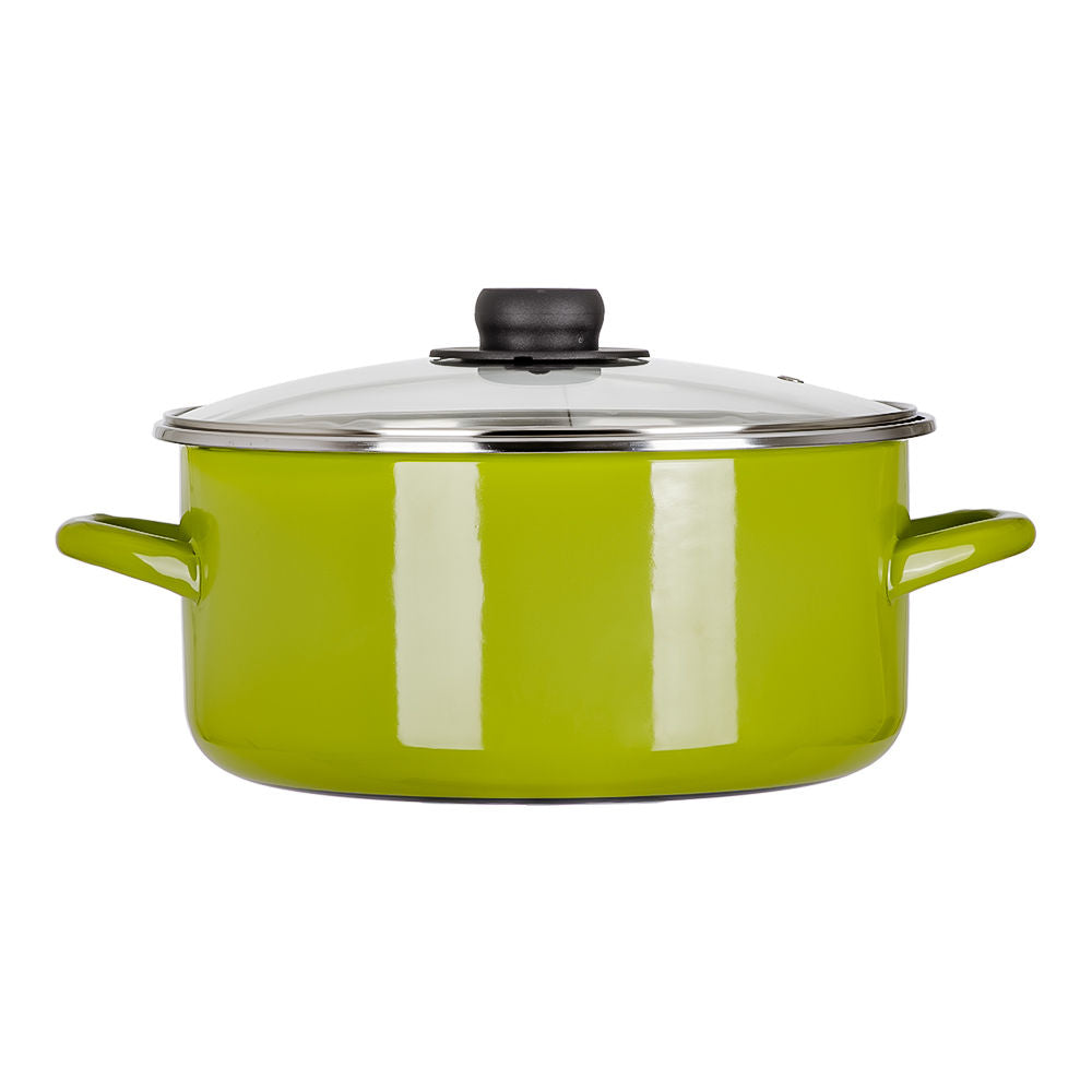 Cacerola de peltre con tapa 6.800 litros Emotion verde 70010493 Ekco