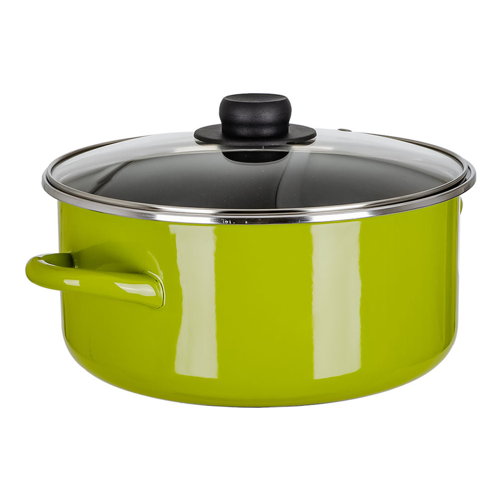 Cacerola de peltre con tapa 6.800 litros Emotion verde 70010493 Ekco