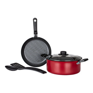 Batería de aluminio 5 piezas negra Sedena Ekco