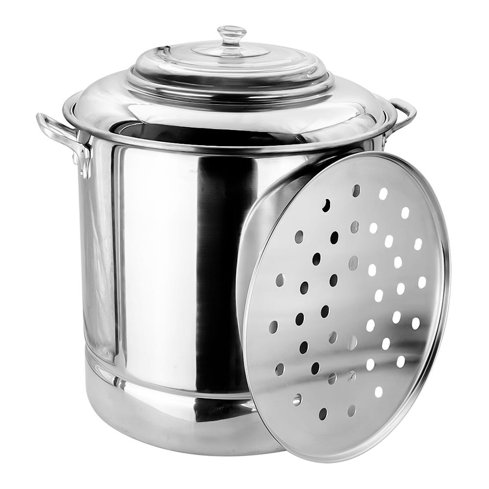 Vaporera de aluminio con tapa de cristal 50 L VAP45CTC Acmi 2000