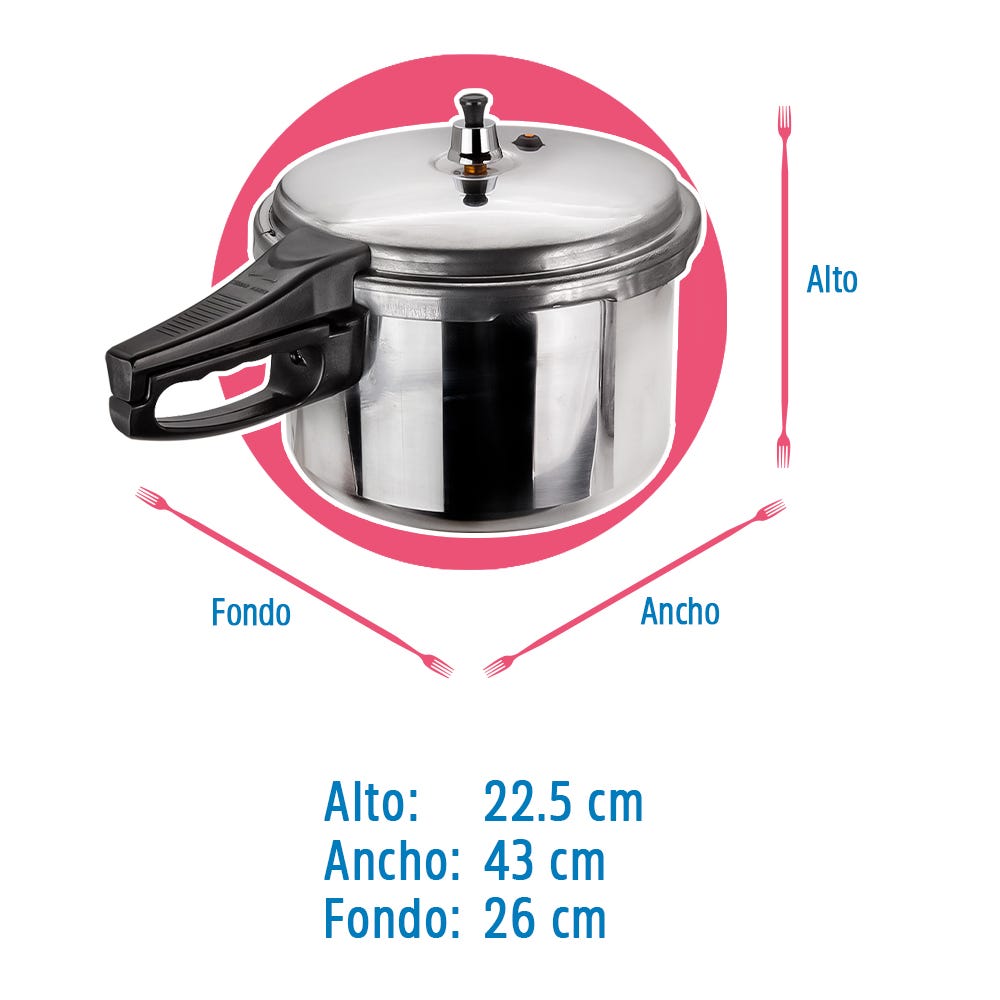 Olla de presión 6 L Ekco