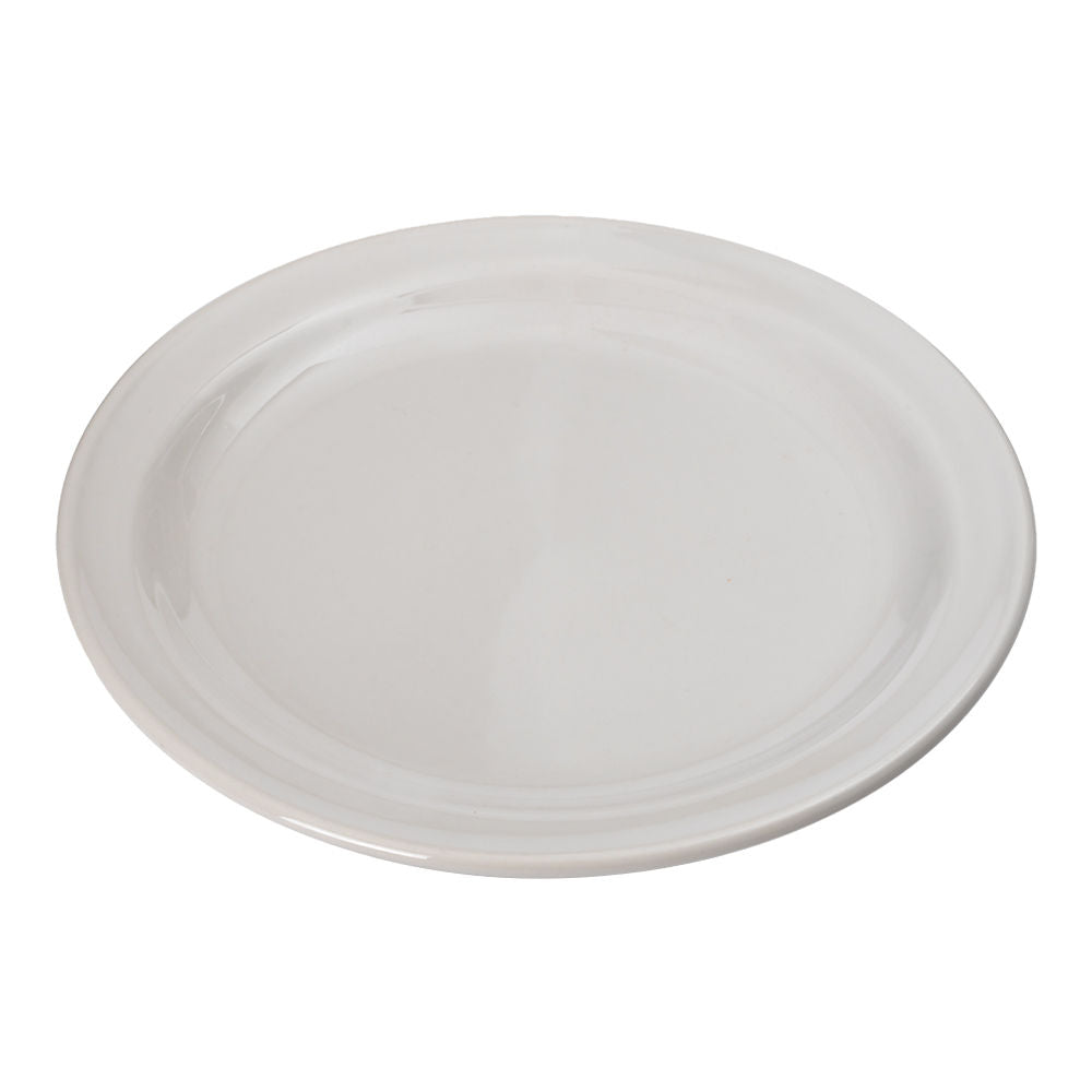 Plato trinche de cerámica 20 cm Tapatía blanco Ánfora – vista en ángulo del plato