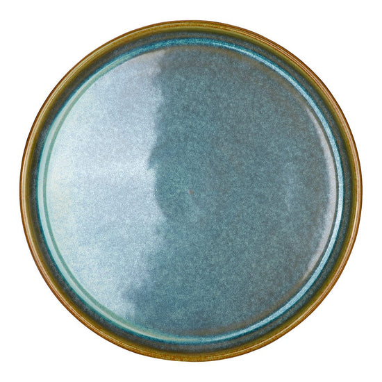 Plato trinche de porcelana 23 cm plana Caribe azul 8PPZ0911CARI3 Ánfora