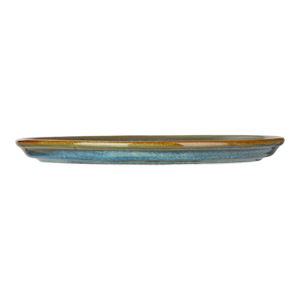 Plato trinche de porcelana 23 cm plana Caribe azul 8PPZ0911CARI3 Ánfora – vista 3