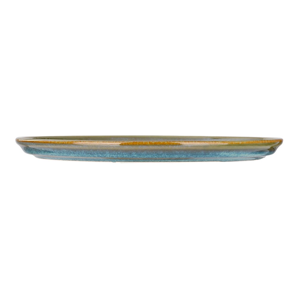 Plato trinche de porcelana 27 cm plana Caribe azul 8PPZ1111CARI3 Ánfora