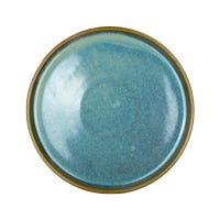 Plato trinche de porcelana 27 cm plana Caribe azul 8PPZ1111CARI3 Ánfora