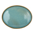 Platón oval de porcelana 33.8 cm plana Caribe azul 8PPJ3411CARI3 Ánfora