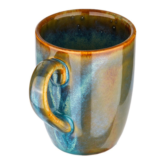 Taza de porcelana 350 ml Liverpool plana Caribe azul 8TCL0211CARI3 Ánfora – vista 3
