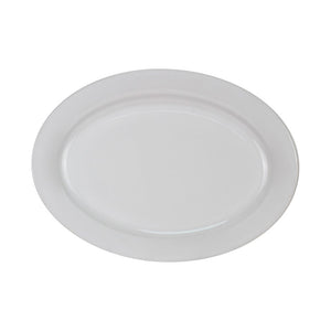 Platón oval llano Polar blanco 27 cm Ánfora