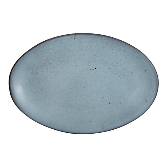 Platón oval de porcelana 34.2 cm OTB gris denali mate 8PTN3416GDMA3 Ánfora