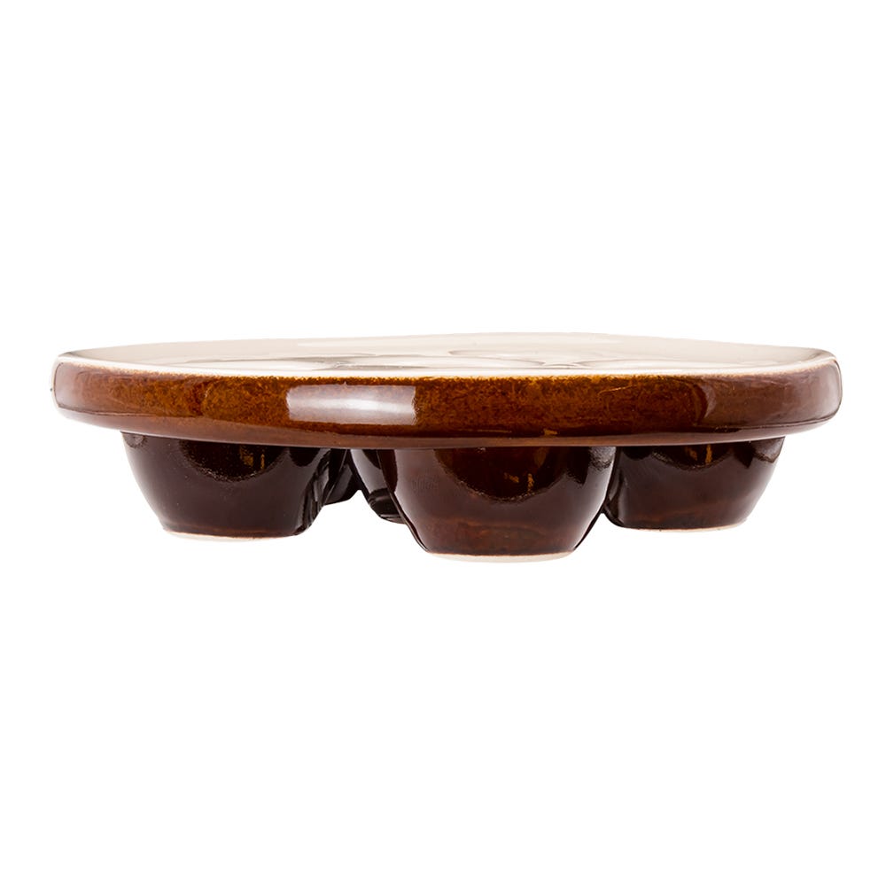 Plato de porcelana 17 cm Caracoles Ánfora