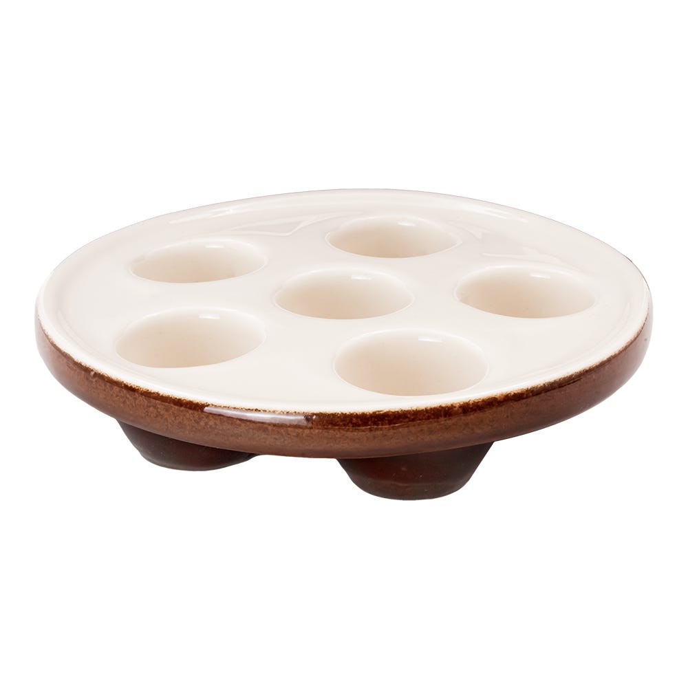 Plato de porcelana 17 cm Caracoles Ánfora