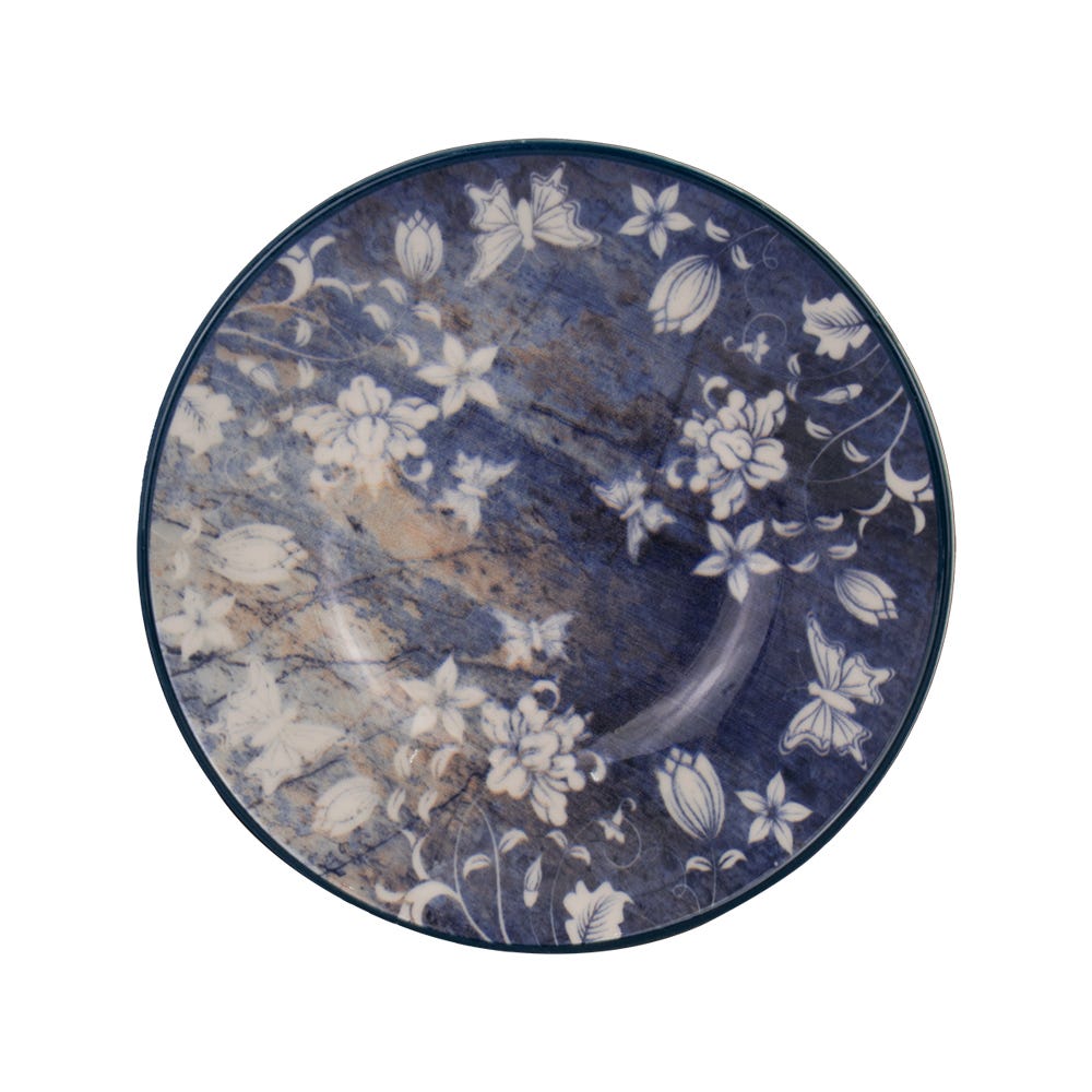 Vajilla de cerámica decorada 9 piezas Jardín 1VAJ092024303 Ánfora